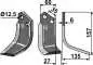 Preview: Fräsmesser 157x60mm, rechts